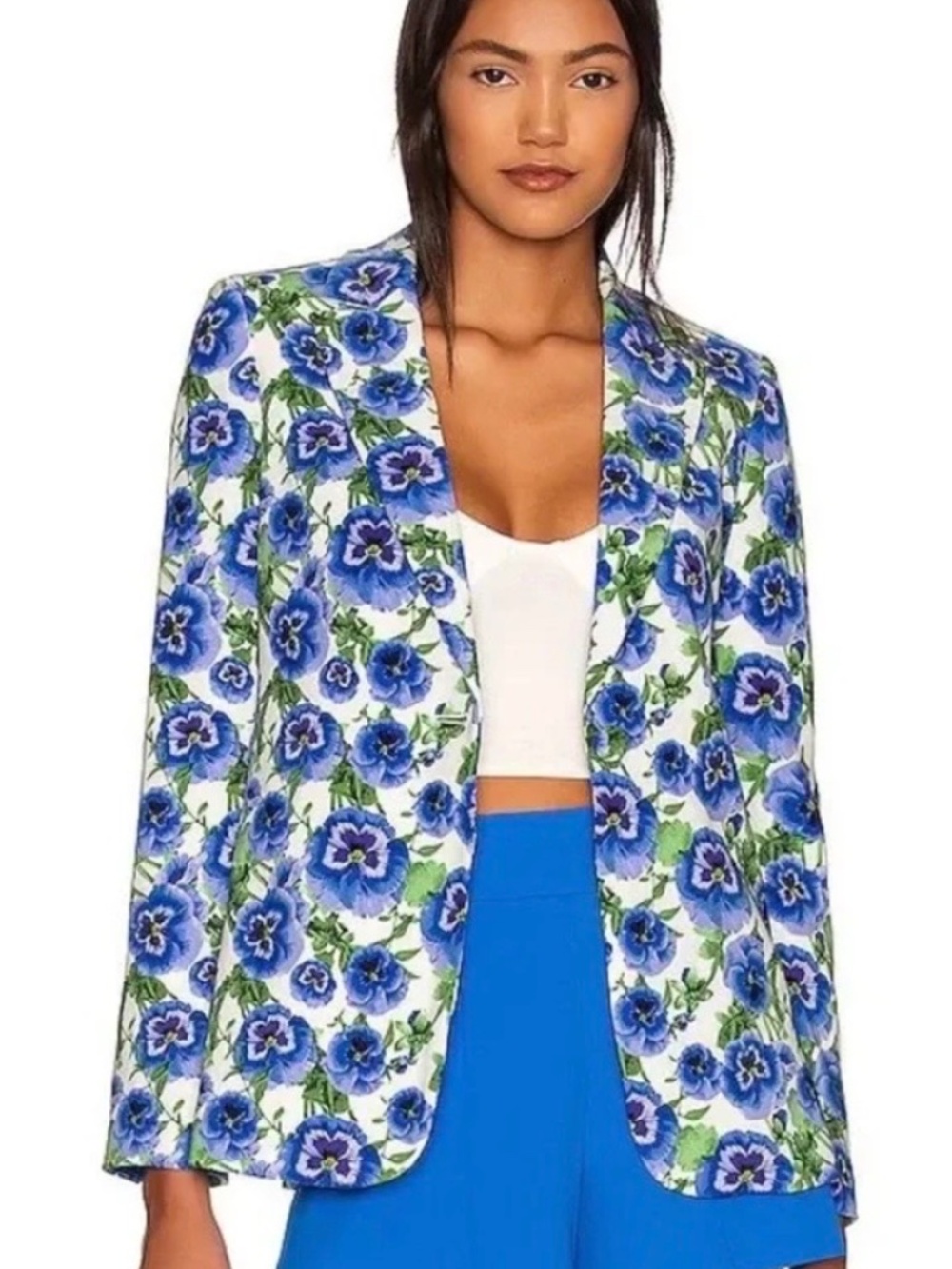 Alice + Olivia Blazer perfect Pansy Floral Sz4